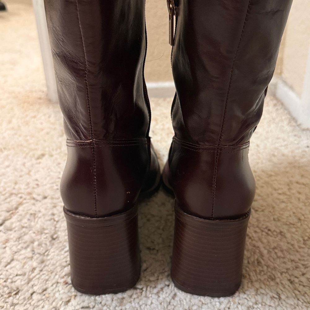 Vince Camuto Dark Burgundy Heeled Boots - Picture 8 of 10